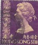 Stamps Hong Kong -  reina Isabel II