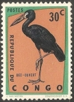 Stamps : Africa : Republic_of_the_Congo :  Bec ouvert-cigüeña de pico abierto 