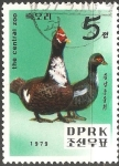 Stamps North Korea -  Moscovy ducks-Pato criollo 