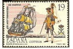 Stamps Spain -  450 aniv. Infanteria de Marina