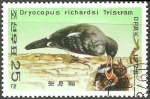 Stamps North Korea -  Woodpecker feeding young-Pájaro carpintero
