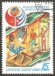 Stamps Russia -  Vuelo espacial sovietico-cubano