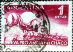 Stamps Argentina -  Intercambio 0,20 usd 1 peso 1956