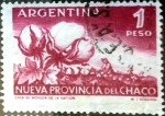 Stamps Argentina -  Intercambio 0,20 usd 1 peso 1956