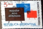 Stamps Argentina -  Intercambio crxf2 0,20 usd 5 peso 1963