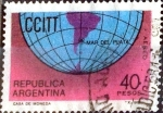 Stamps Argentina -  Intercambio 0,25 usd 40 peso 1968