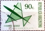 Stamps Argentina -  Intercambio 0,50 usd 90 cent. 1973