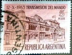 Stamps Argentina -  Intercambio 0,20 usd 5 pesos. 1963