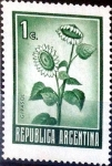 Stamps Argentina -  Intercambio 0,20 usd 1 cent. 1971