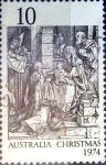 Stamps Australia -  Intercambio 0,20 usd 10 cent. 1974