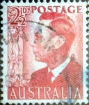 Stamps Australia -  Intercambio 0,20 usd 2,5 p. 1950