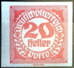 Stamps Austria -  Intercambio ma4xs 0,20 usd 20 h. 1920