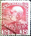 Stamps Austria -  Intercambio 0,20 usd 10 h. 1913