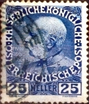 Stamps : Europe : Austria :  Intercambio ma4xs 0,30 usd 25 h. 1913