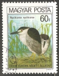 Stamps Hungary -  Nycticorax nycticorax