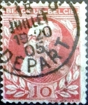 Sellos de Europa - Blgica -  Intercambio 0,60 usd 10 cent. 1905