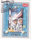 Stamps Yemen -  aeronautica-historia de la conquista del espacio