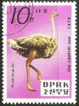Stamps North Korea -  Ostrich-avestruz