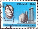 Stamps : America : Bolivia :  Intercambio 0,20 usd 30 cent. 1971