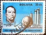 Stamps : America : Bolivia :  Intercambio nf4xb1 0,20 usd 30 cent. 1971