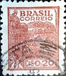 Stamps : America : Brazil :  Intercambio 0,20 usd 20 cent. 1947
