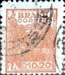 Sellos de America - Brasil -  Intercambio 0,20 usd 20 cent. 1947