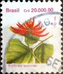 Stamps : America : Brazil :  Intercambio 2,25 usd 20000 cruceiros 1993