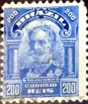 Stamps Brazil -  Intercambio 0,35 usd 200 reales 1915