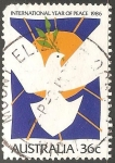 Stamps Australia -  Paloma de la paz