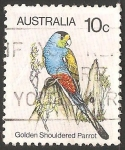 Stamps Australia -  golden shouldered parrot