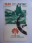Stamps Israel -  Paisaje de Rosh Pinna.