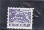 Stamps : Asia : Indonesia :  pangolín
