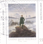 Stamps Germany -  pintura de Caspar David Friedrich
