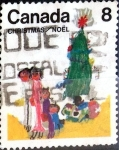 Stamps Canada -  Intercambio crxf2 0,20 usd 8 cent. 1975