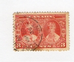 Stamps : America : Canada :  1910 H.M GEORGE V 1935 H.M.QUEN MARI