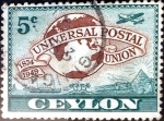 Sellos del Mundo : Asia : Sri_Lanka : Intercambio 0,20 usd 5 cent. 1949