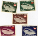 Stamps Paraguay -  IX JUEGOS DE INVIERNO 1963