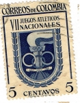 Stamps Colombia -  VII Juegos atleticos NACIONALES