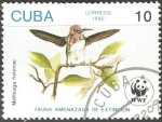 Sellos del Mundo : America : Cuba : Fauna amenazada de extincion-mellisuga helenae