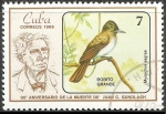 Stamps Cuba -  90 aniversario muerte Juan C. Gundlach-bobito grande