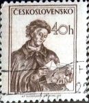 Stamps Czechoslovakia -  Intercambio 0,20 usd 40 h. 1954