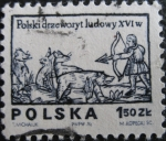 Stamps Poland -  Hunter with bow and arrow