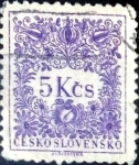 Stamps Czechoslovakia -  Intercambio 0,25 usd 5 k. 1955