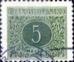 Stamps Czechoslovakia -  Intercambio 0,20 usd 5 h. 1955