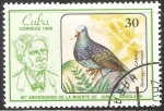 Stamps Cuba -  90 aniversario muerte Juan C. Gundlach-geotrygon caniceps