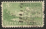 Stamps Cuba -  Avión sobrevolando la costa