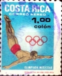 Stamps : America : Costa_Rica :  Intercambio nfb 0,25 usd 1 colon 1968