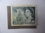 Stamps Canada -  Reina, Elizabeth II - Biblioteca del Parlamento (Scott/Ca:544)