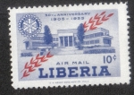 Stamps Liberia -  50 Aniversario de Rotary International