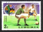 Stamps Liberia -  Fútbol Copa del Mundo 1974 , Alemania